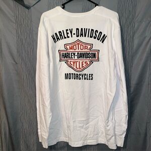 Harley-Davidson Men's Navy Long Sleeve Shirt